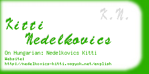 kitti nedelkovics business card